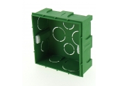 Boîte d'encastrement Carré Simple pour Cloison Pleine - 90 x 90 x 40 mm - Ref 718440 - DEBFLEX