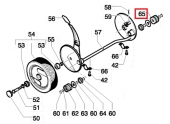 Pignon d'entraînement de roue Tondeuse ROYAL 153S3, 153S3BBC - Ref 531 20 58-60 - Husqvarna